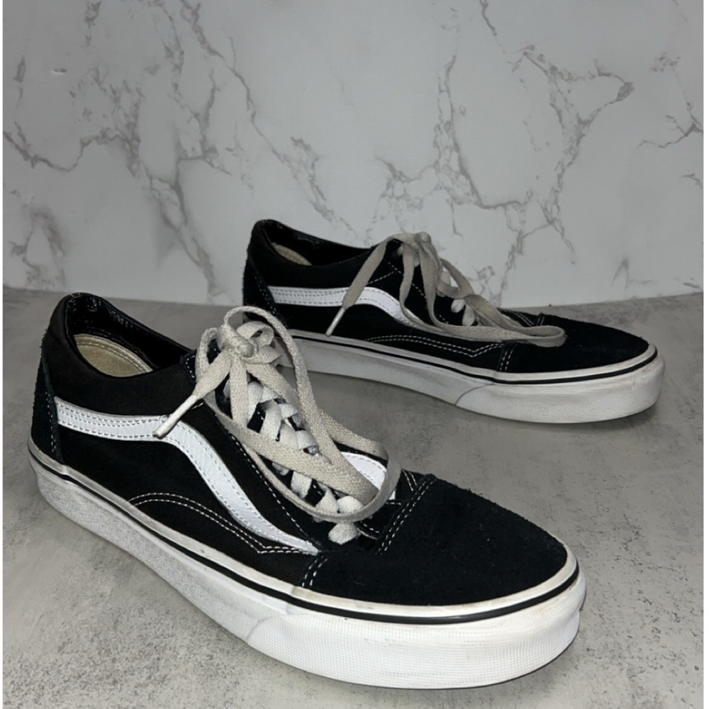 Old Skool Vans Black and White
